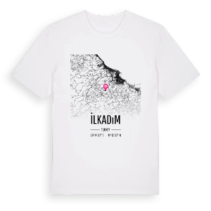 İlkadım karta t-shirt – ekologisk bomull t-shirt från Pinshirt