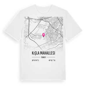 Kışla Mahallesi karta t-shirt – ekologisk bomull t-shirt från Pinshirt