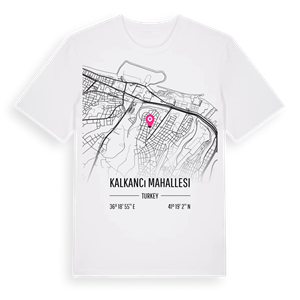 Kalkancı Mahallesi karta t-shirt – ekologisk bomull t-shirt från Pinshirt