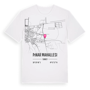 Pınar Mahallesi karta t-shirt – ekologisk bomull t-shirt från Pinshirt
