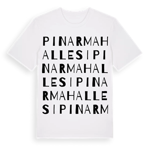 Pınar Mahallesi ordlek t-shirt – ekologisk bomull t-shirt från Pinshirt