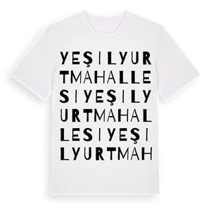 Yeşilyurt Mahallesi ordlek t-shirt – ekologisk bomull t-shirt från Pinshirt