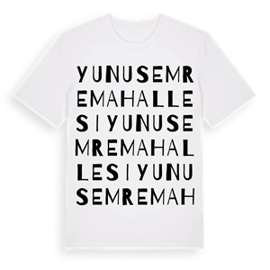 Yunus Emre Mahallesi ordlek t-shirt – ekologisk bomull t-shirt från Pinshirt