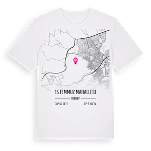 15 Temmuz Mahallesi karta t-shirt – ekologisk bomull t-shirt från Pinshirt