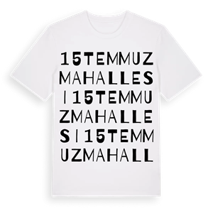 15 Temmuz Mahallesi ordlek t-shirt – ekologisk bomull t-shirt från Pinshirt