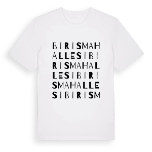 Biris Mahallesi ordlek t-shirt – ekologisk bomull t-shirt från Pinshirt