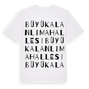Büyük Alanlı Mahallesi ordlek t-shirt – ekologisk bomull t-shirt från Pinshirt