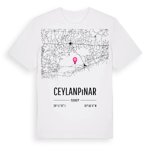 Ceylanpınar karta t-shirt – ekologisk bomull t-shirt från Pinshirt