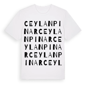 Ceylanpınar ordlek t-shirt – ekologisk bomull t-shirt från Pinshirt