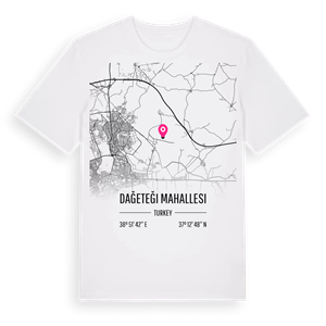 Dağeteği Mahallesi karta t-shirt – ekologisk bomull t-shirt från Pinshirt