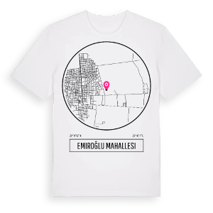 Emiroğlu Mahallesi t-shirt – ekologisk bomull t-shirt från Pinshirt