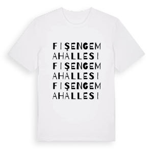 Fişenge Mahallesi ordlek t-shirt – ekologisk bomull t-shirt från Pinshirt