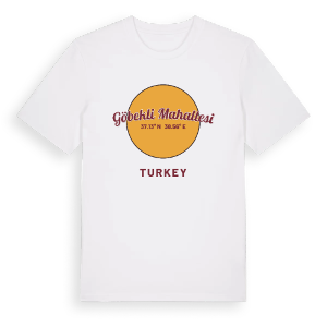 Göbekli Mahallesi cirkel t-shirt – ekologisk bomull t-shirt från Pinshirt