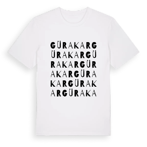 Gürakar ordlek t-shirt – ekologisk bomull t-shirt från Pinshirt
