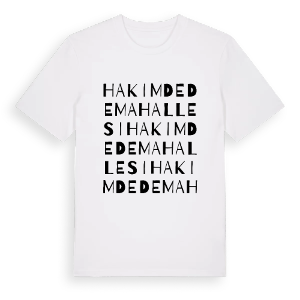 Hakimdede Mahallesi ordlek t-shirt – ekologisk bomull t-shirt från Pinshirt