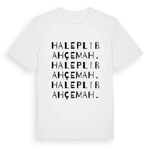 Haleplibahçe Mah. ordlek t-shirt – ekologisk bomull t-shirt från Pinshirt