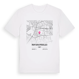 İmam Bakır Mahallesi karta t-shirt – ekologisk bomull t-shirt från Pinshirt