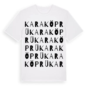 Karaköprü ordlek t-shirt – ekologisk bomull t-shirt från Pinshirt
