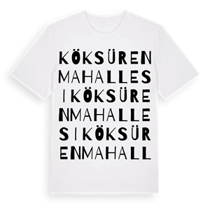 Köksüren Mahallesi ordlek t-shirt – ekologisk bomull t-shirt från Pinshirt