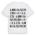 Konuksever Mahallesi ordlek t-shirt