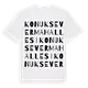 Konuksever Mahallesi ordlek t-shirt