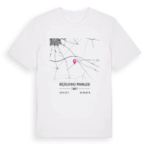 Küçükziyaret Mahallesi karta t-shirt – ekologisk bomull t-shirt från Pinshirt