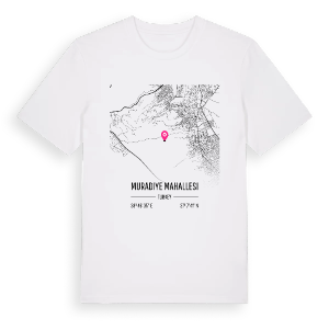 Muradiye Mahallesi karta t-shirt – ekologisk bomull t-shirt från Pinshirt