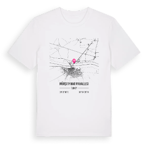 Mürşitpınar Mahallesi karta t-shirt – ekologisk bomull t-shirt från Pinshirt