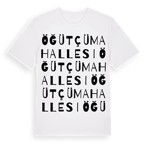 Öğütçü Mahallesi ordlek t-shirt – ekologisk bomull t-shirt från Pinshirt