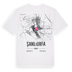 Şanlıurfa karta t-shirt – ekologisk bomull t-shirt från Pinshirt