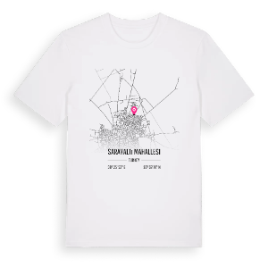Sarayaltı Mahallesi karta t-shirt – ekologisk bomull t-shirt från Pinshirt