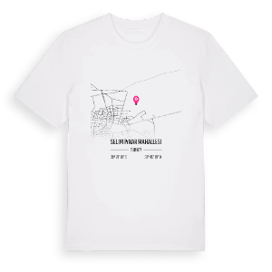 Selim Pınar Mahallesi karta t-shirt – ekologisk bomull t-shirt från Pinshirt