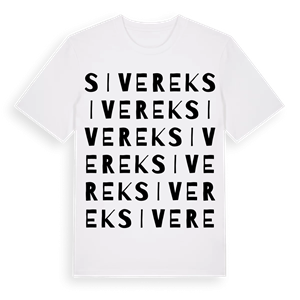 Siverek ordlek t-shirt – ekologisk bomull t-shirt från Pinshirt