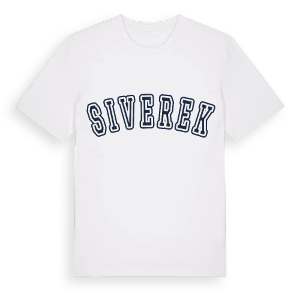 Siverek college t-shirt – ekologisk bomull t-shirt från Pinshirt