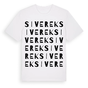 Siverek ordlek t-shirt – ekologisk bomull t-shirt från Pinshirt