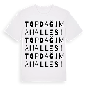 Topdağı Mahallesi ordlek t-shirt – ekologisk bomull t-shirt från Pinshirt