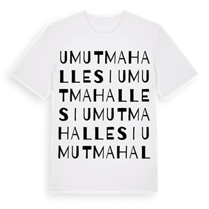 Umut Mahallesi ordlek t-shirt – ekologisk bomull t-shirt från Pinshirt