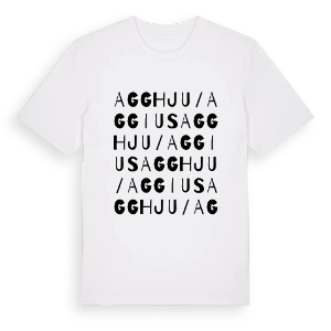 Agghju/Aggius ordlek t-shirt – ekologisk bomull t-shirt från Pinshirt