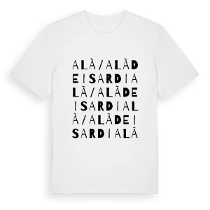 Alà/Alà dei Sardi ordlek t-shirt – ekologisk bomull t-shirt från Pinshirt
