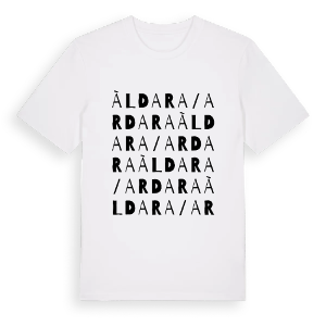 Àldara/Ardara ordlek t-shirt – ekologisk bomull t-shirt från Pinshirt