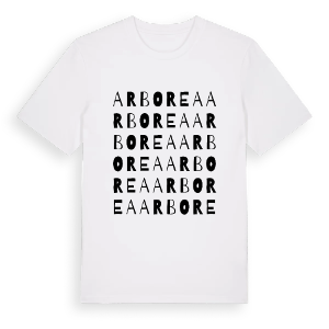 Arborea ordlek t-shirt – ekologisk bomull t-shirt från Pinshirt
