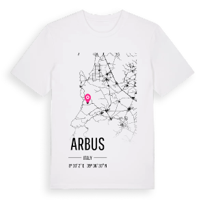 Arbus karta t-shirt – ekologisk bomull t-shirt från Pinshirt