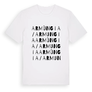 Armùngia/Armungia ordlek t-shirt – ekologisk bomull t-shirt från Pinshirt
