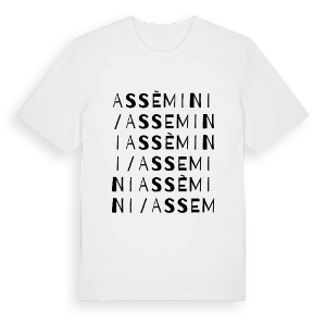 Assèmini/Assemini ordlek t-shirt – ekologisk bomull t-shirt från Pinshirt