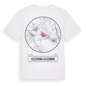 Assèmini/Assemini t-shirt – ekologisk bomull t-shirt från Pinshirt