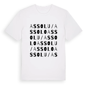 Assolu/Assolo ordlek t-shirt – ekologisk bomull t-shirt från Pinshirt