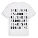 Barì/Bari Sardo ordlek t-shirt