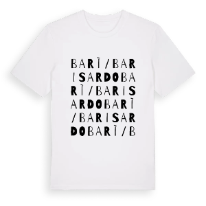 Barì/Bari Sardo ordlek t-shirt – ekologisk bomull t-shirt från Pinshirt
