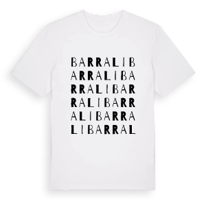 Barrali ordlek t-shirt – ekologisk bomull t-shirt från Pinshirt