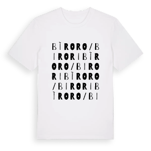 Bìroro/Birori ordlek t-shirt – ekologisk bomull t-shirt från Pinshirt